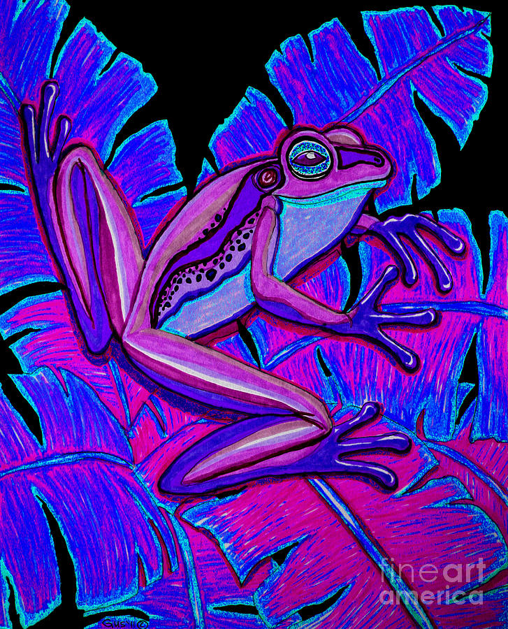 Ultra Violet Frog by Nick Gustafson