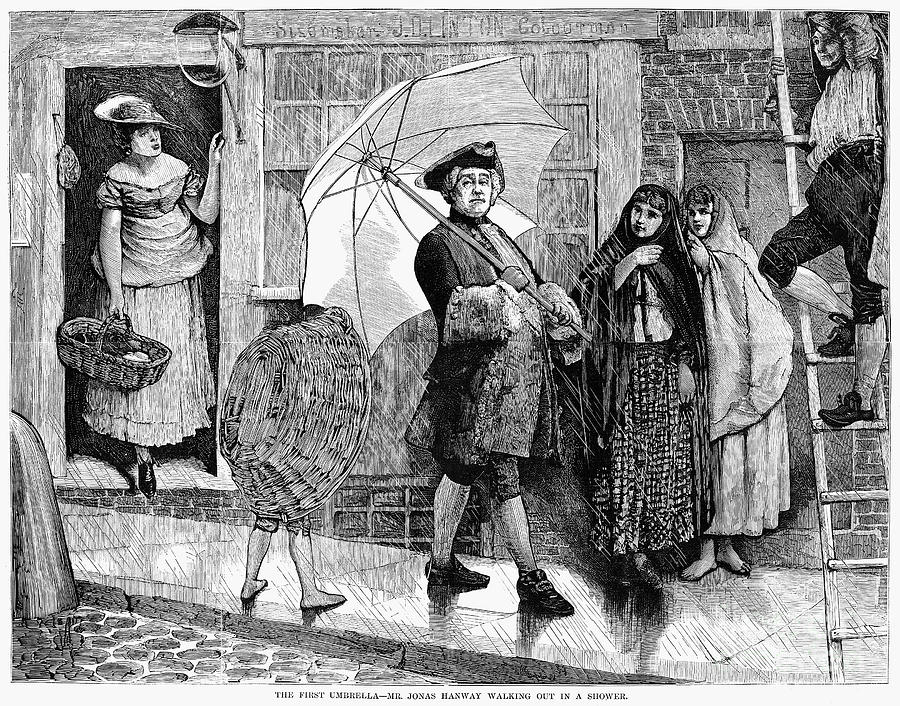 Umbrella, 18th Century Photograph by Granger