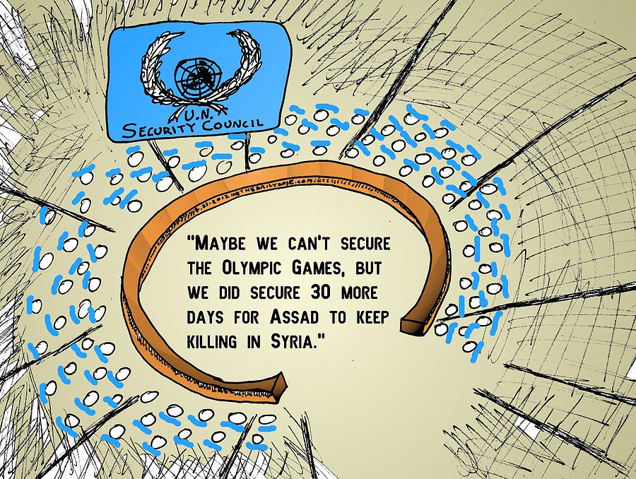 Un Security Council Fail Drawing By Yasha Harari