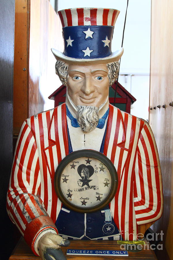 Uncle Sam At The Musee Mecanique At Fishermans Wharf . San Francisco CA . 7D14405 Photograph by Wingsdomain Art and Photography