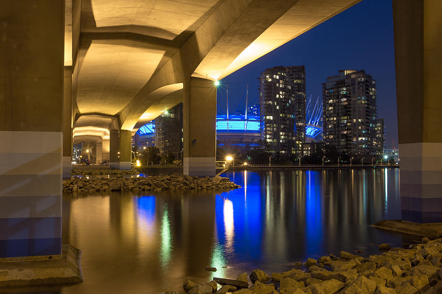 Vancouver Photograph - Under Da Bridge by Mirco Millaire