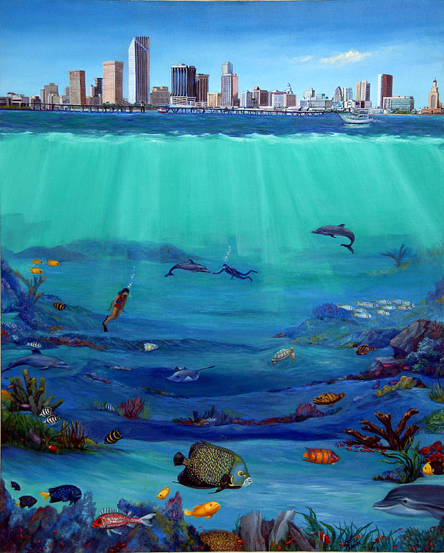 Miami Painting - Under Miami by Bobi Glenn