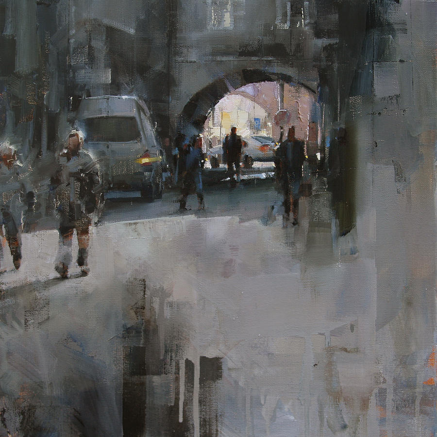 Under The Arches Painting by Tibor Nagy