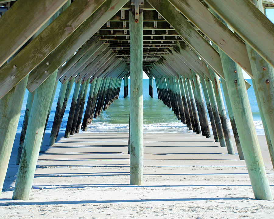 Under The Boardwalk Photograph by Woody Bower