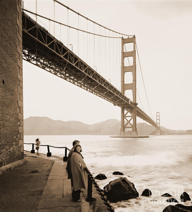 Under the Golden Gate Bridge Photograph by Padre Art
