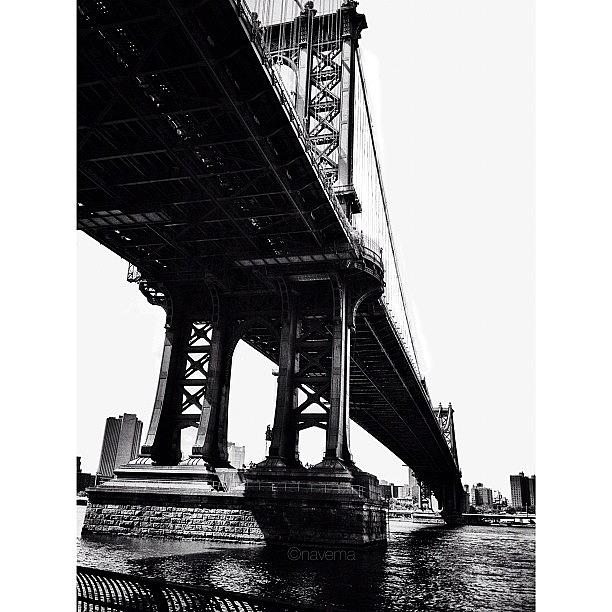 Bridge Photograph - Under The Manhattan Bridge by Natasha Marco