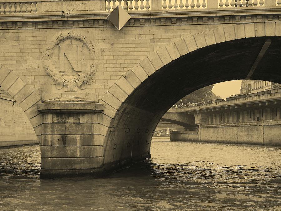 Under the Paris Bridge Photograph by Diane Height