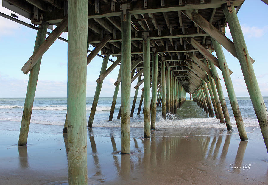 Architecture Photograph - Under the Pier II by Suzanne Gaff