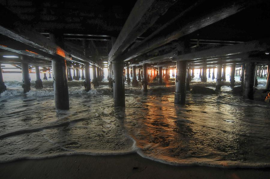 Under the Pier Photograph by Richard Omura