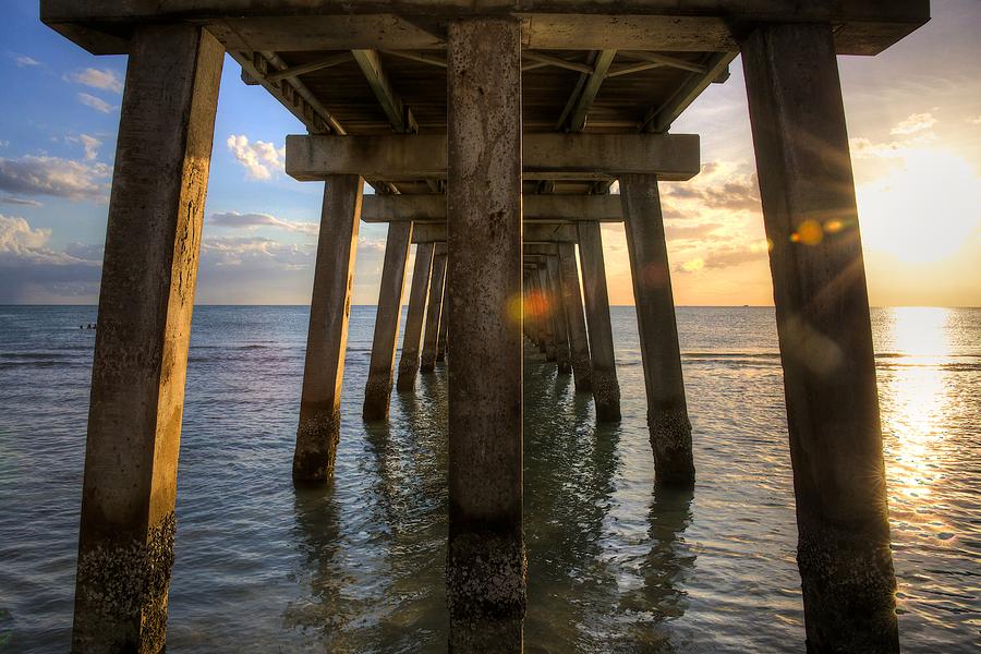 Under the Pier Photograph by William Wetmore