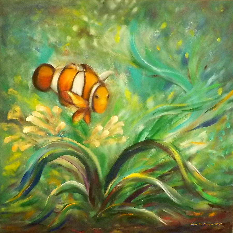 Under the Sea 11 Painting by Gina De Gorna
