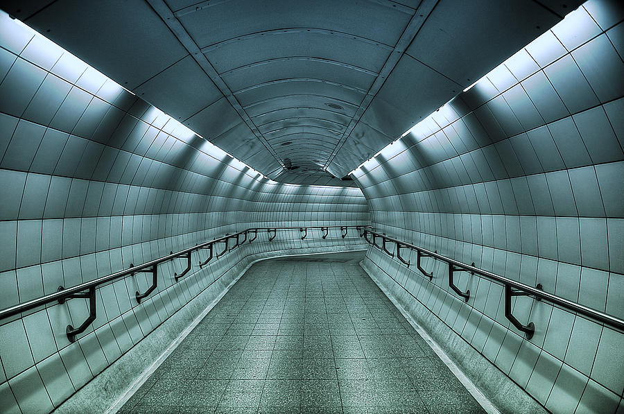 Architecture Photograph - Underground Blues by Svetlana Sewell