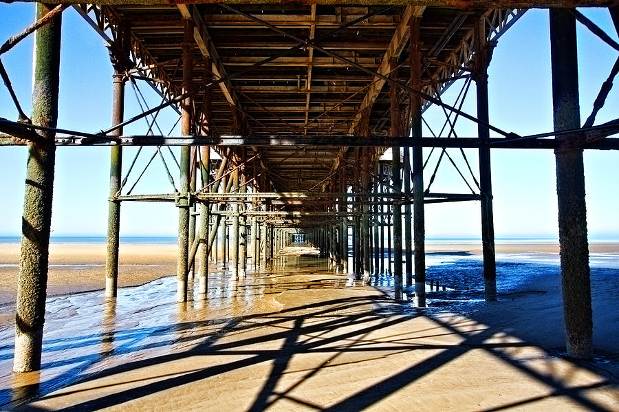Holiday Photograph - Underneath the Pier by Sandra Pledger