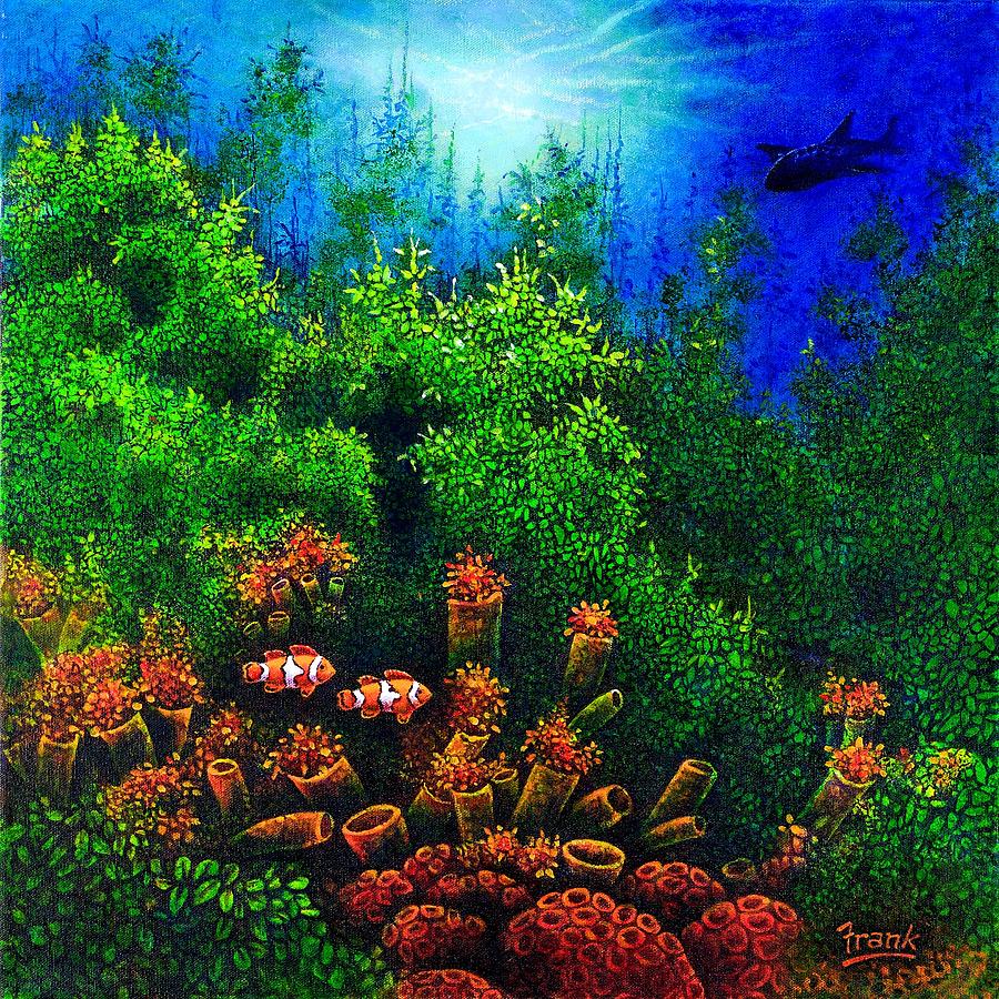 Undersea Creatures I Painting by Michael Frank