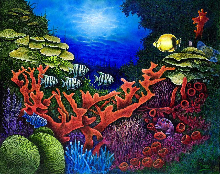 Undersea Creatures II Painting by Michael Frank