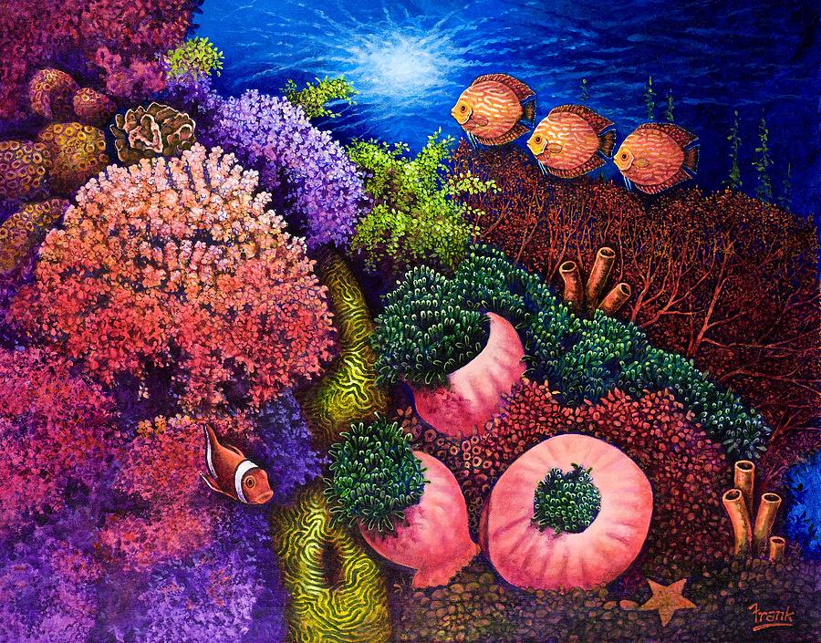 Undersea Creatures III Painting by Michael Frank