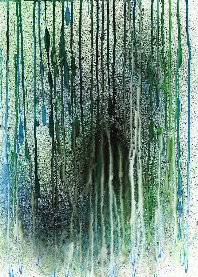 Abstract Painting - Underwater Forest by Hakon Soreide