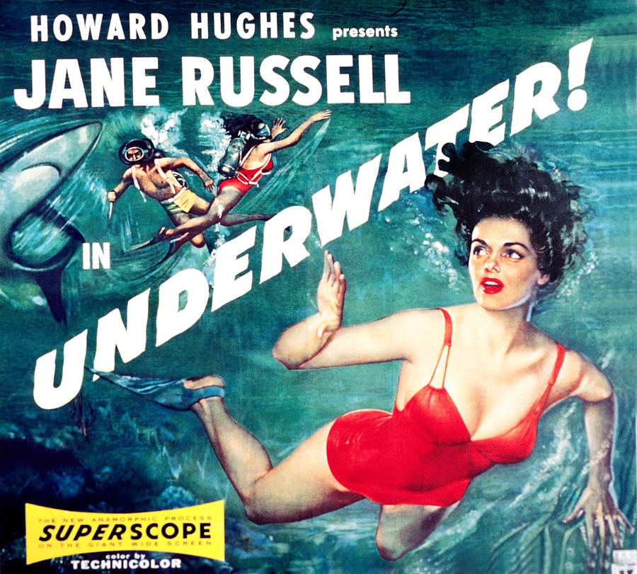 Underwater, Jane Russell, 1955 Photograph by Everett