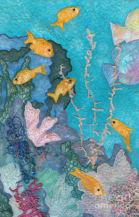 Fins Tapestry - Textile - Underwater Splendor II by Denise Hoag