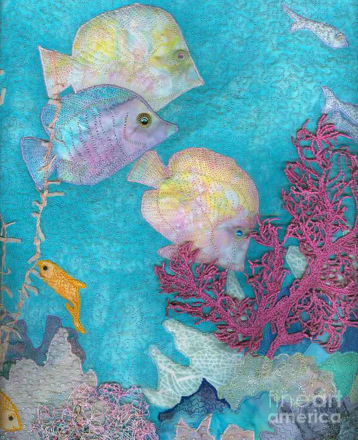 Fish Tapestry - Textile - Underwater Splendor III by Denise Hoag