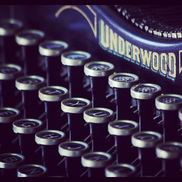 Key Photograph - #underwood #typewriter #vintage #keys by Kim Szyszkiewicz