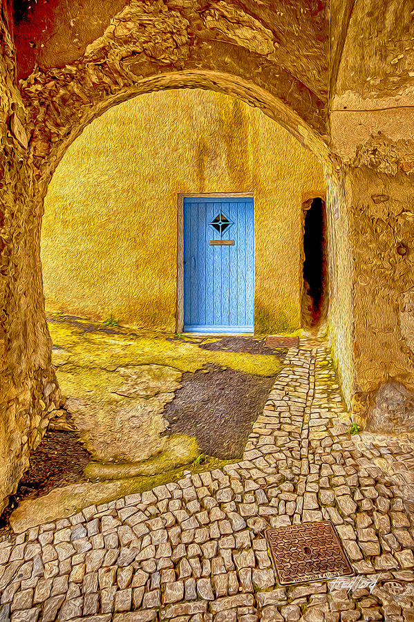 Une porte bleue dans Seguret France Photograph by Fred J Lord