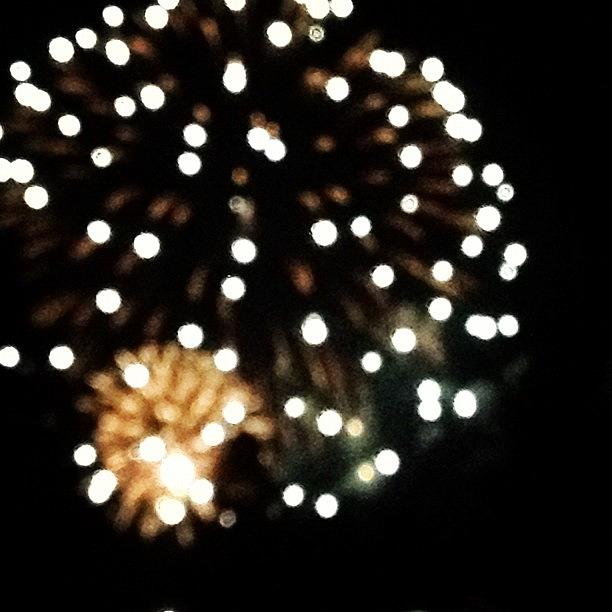 Independence Day Photograph - Unfocused Fireworks 2 by Kelly Diamond