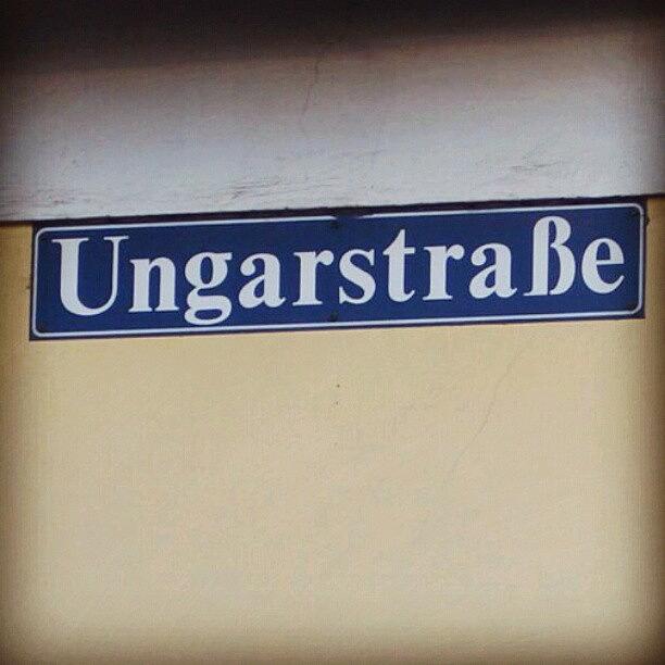 Sign Photograph - Ungarstraße @ Fürstenfeld by Tibor Kiraly