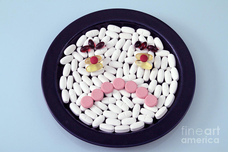 Unhappy Pills Photograph by Photo Researchers, Inc.