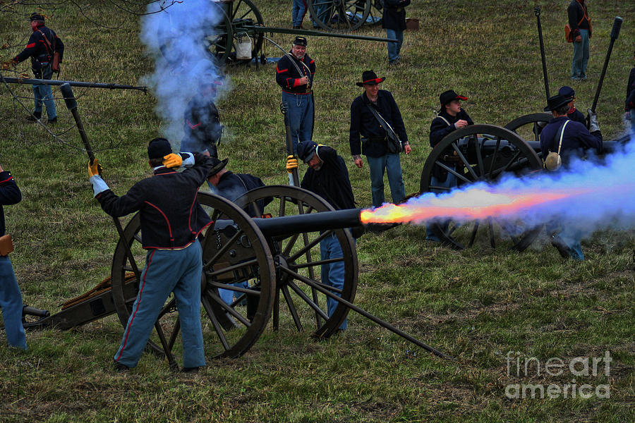 Union Artillery Firing  Photograph by Tommy Anderson