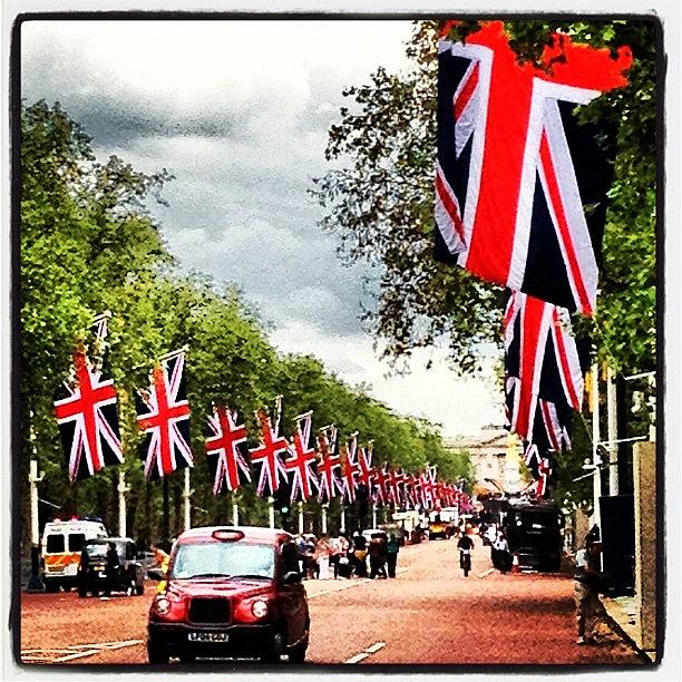 London Photograph - Union Jacks : The Mall. #london by Neil Andrews