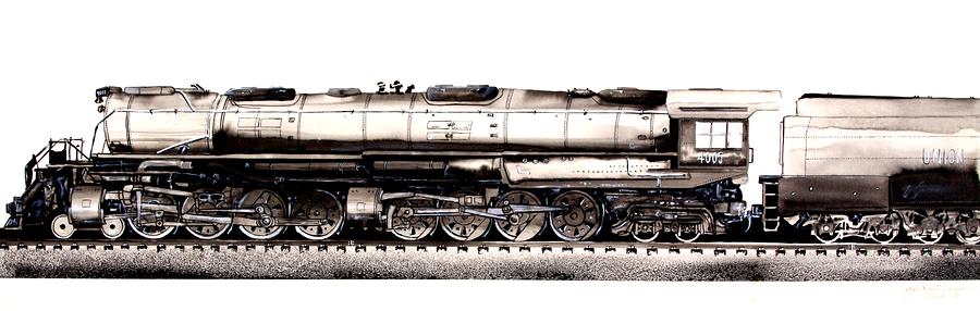 Union Pacific 4-8-8-4 Steam Engine BIG BOY 4005 Painting by J Vincent Scarpace