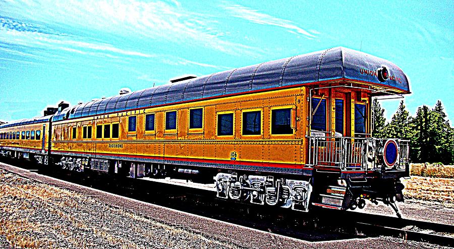 Union Pacific Observation Car in HDR Photograph by Nick Kloepping