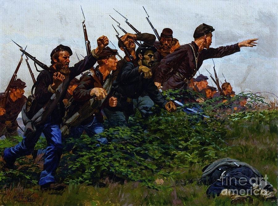 union soldiers painting