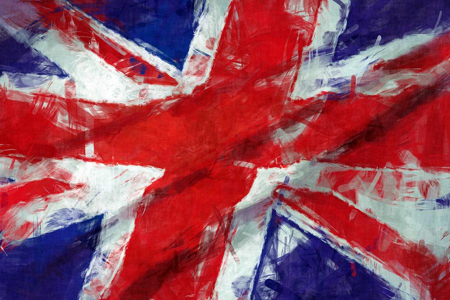 United Kingdom Flag Digital Art by David G Paul