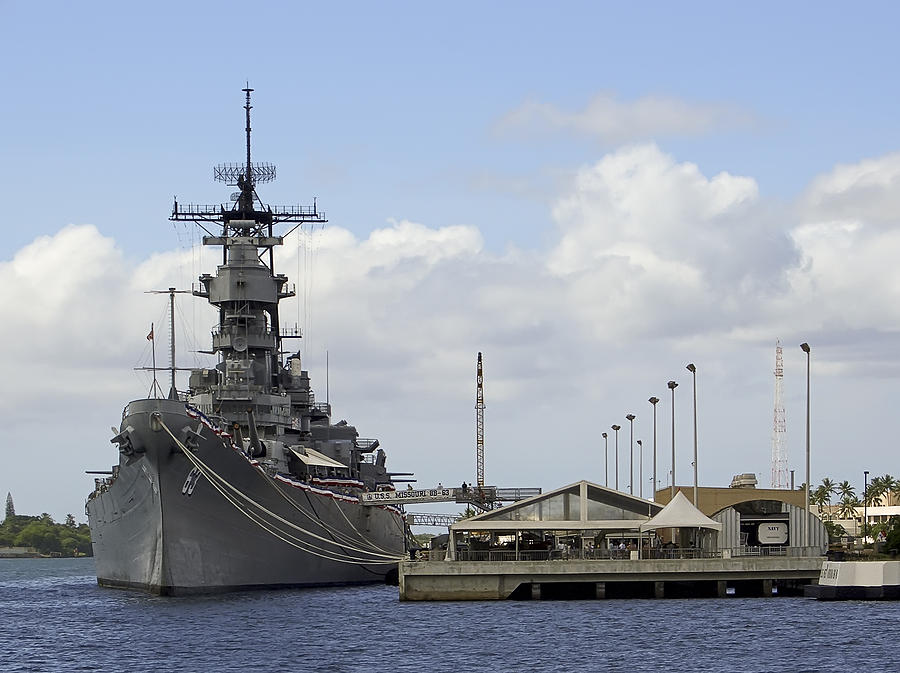 United States Battleship Missouri Pearl Harbor Hawaii Photograph by