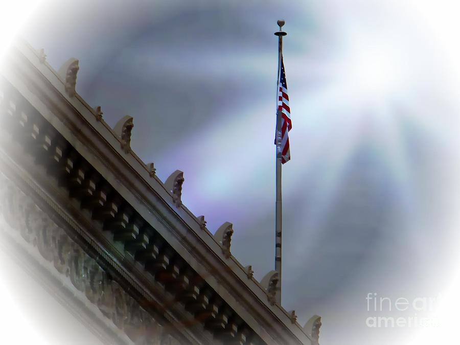 Flag Digital Art - United We Stand by Michelle Frizzell-Thompson