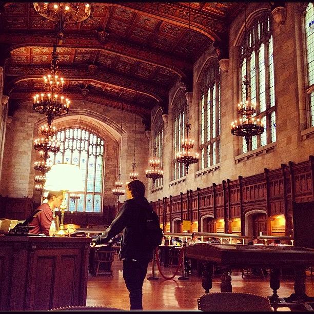 Ancient Photograph - University Of Michigan Law Reading Room by Nish K.