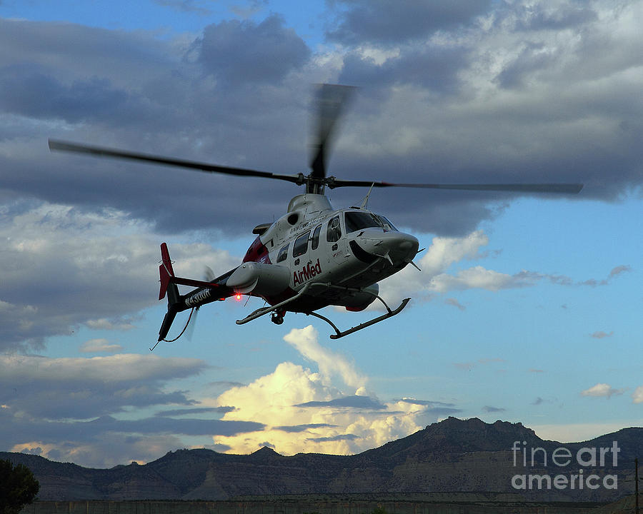 University of Utah AirMed Helicopter Photograph by Malcolm Howard