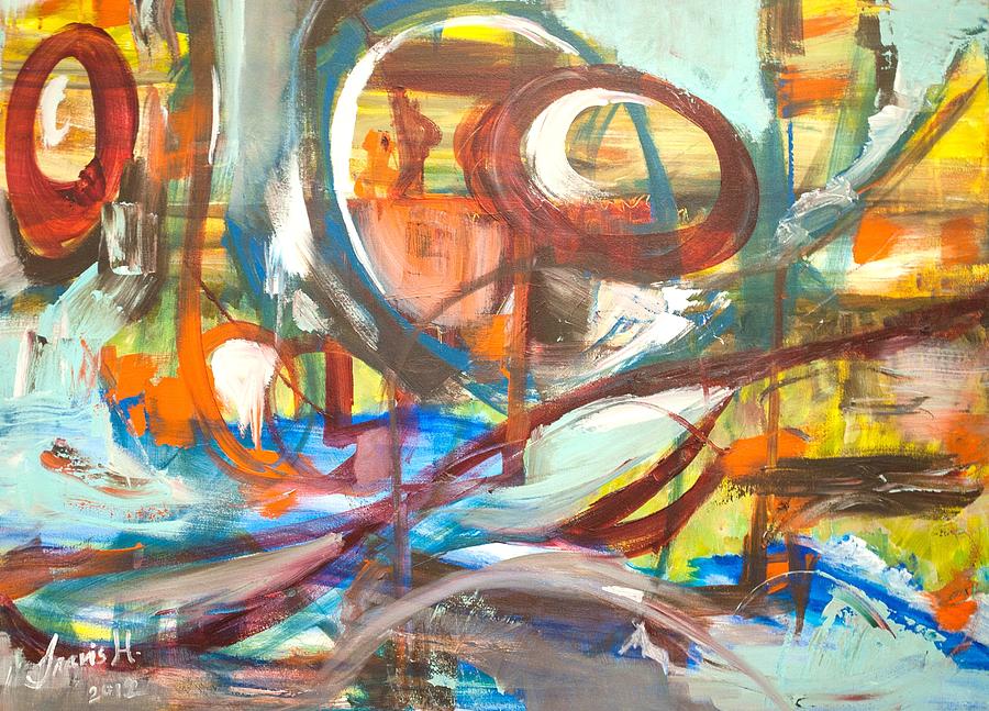 Abstract Painting - Untitled 2 by Travis Hart
