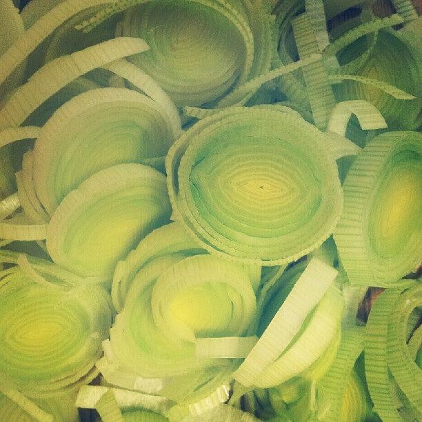 Leeks Photograph - Up Close And Personal With #leeks by Janel Erikson