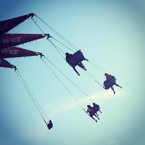 Swings Photograph - Up in the Clouds by Krystle Pagkalinawan