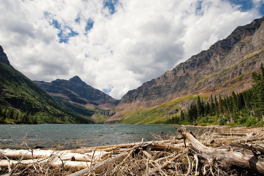 Upper Two Medicine Lake Photograph by Jane Kaufman Upper Two Medicine Lake Photograph by Jane Kaufman