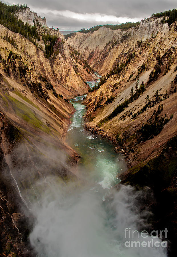Yellowstone National Park Photograph - Upper Yellowstone Falls by Robert Bales