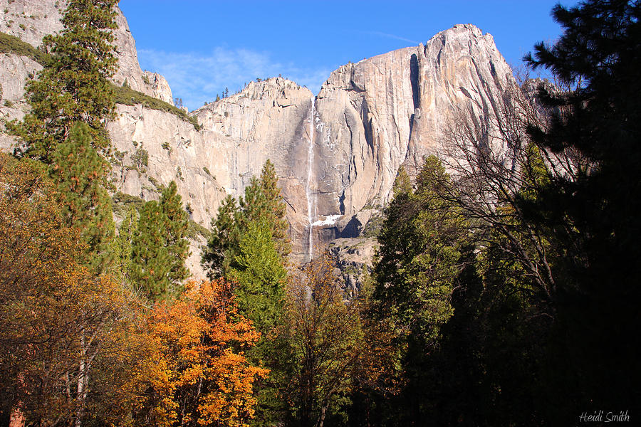 Upper Yosemite Falls In Autumn Photograph by Heidi Smith