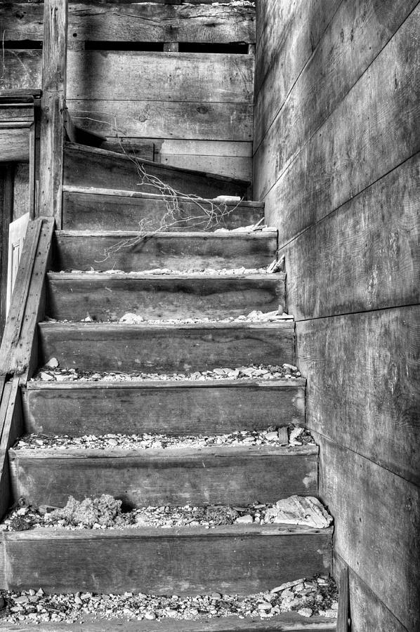 Black And White Photograph - Upstairs  by JC Findley
