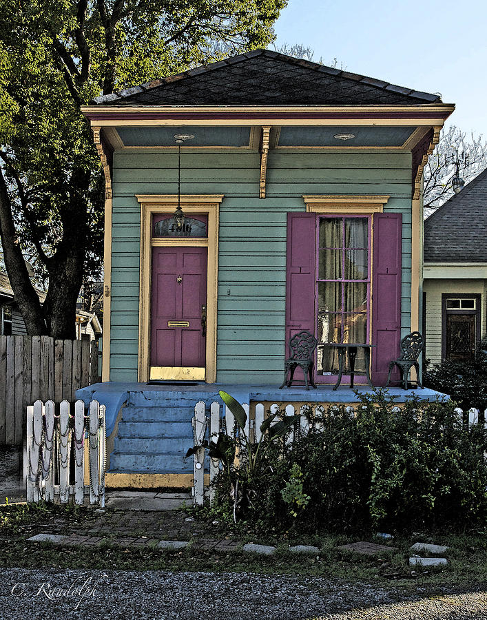 New Orleans Photograph - Uptown Shotgun by Cheri Randolph