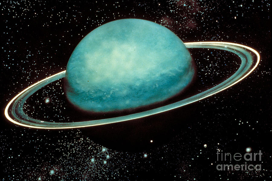 Uranus With Its Rings Photograph by Nasa