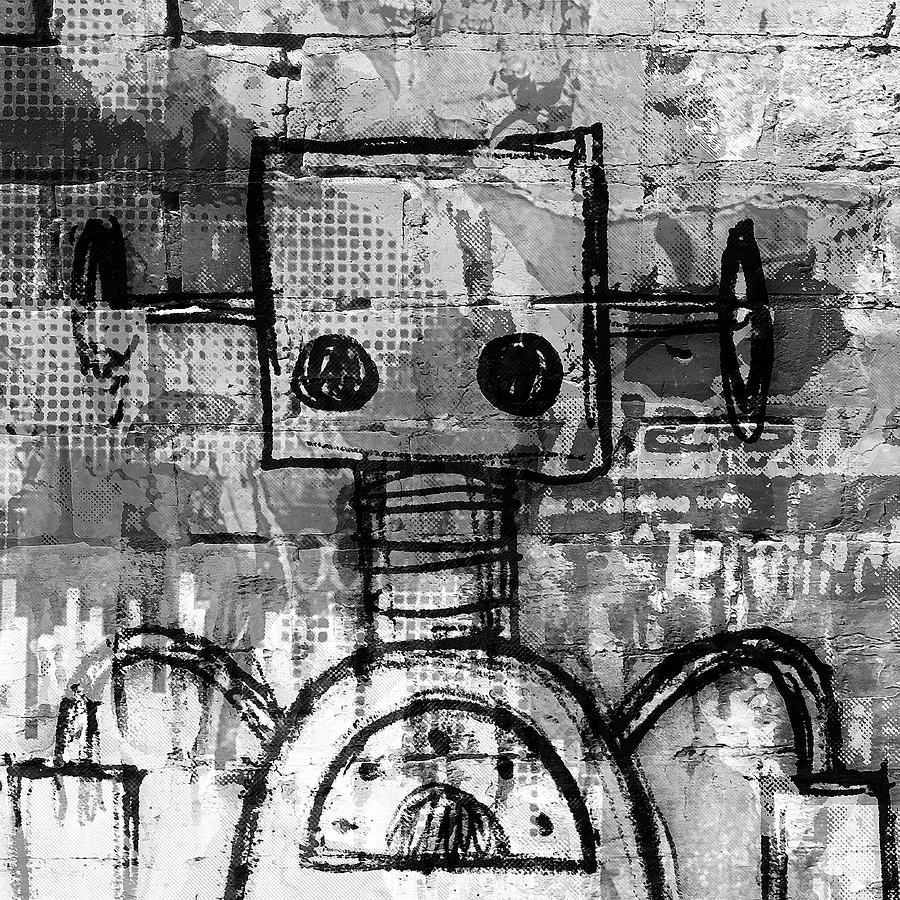 Urban Bot Digital Art by Roseanne Jones