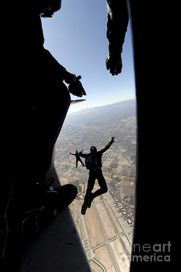 U.s. Air Force Academy Parachute Team Photograph